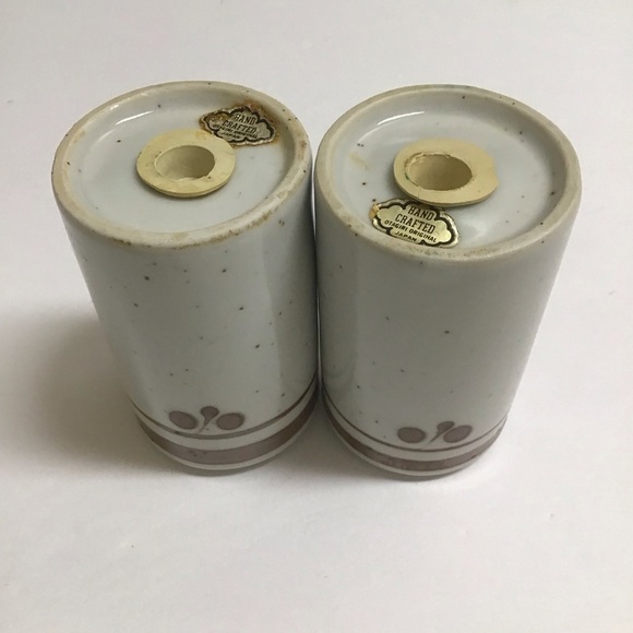 Otagiri Japan Brown Speckled Stoneware Salt & Pepper Shakers Boho Vintage Japan - Picture 12 of 13